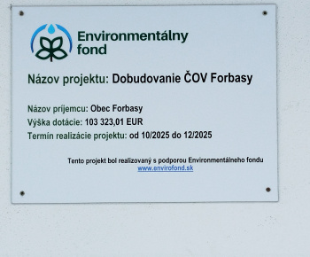 Projekty / Dobudovanie ČOV Forbasy  - foto