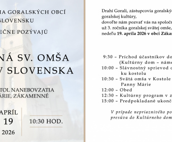 Aktuality / Spoločná svätá omša goralov Slovenska  - foto