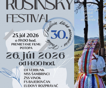 Aktuality / Pozvánka na 30. ročník Rusínskeho festivalu v Bajerovciach - foto