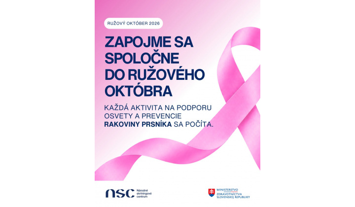 Rúžový október - podpora  osvety a prevencie rakoviny prsníka  